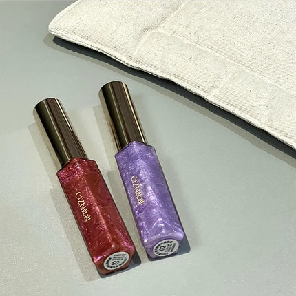 Cizn Galaxy Qin Lip Gloss Moisturizing and Long-Lasting Fine Shimmer Plumping Lip Gloss Mirror-Like Water Gloss Daily Lipstick Cosmetics Same Style as Girl Groups
