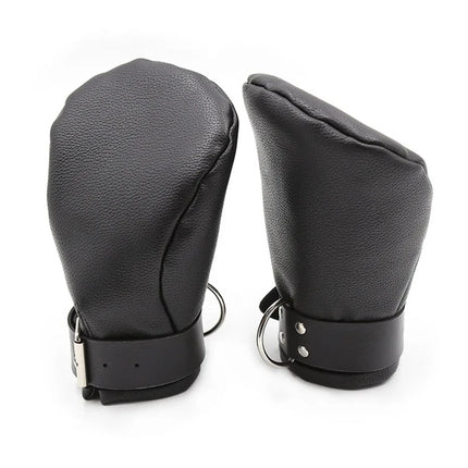 Puppy Play Dog Gloves Dog Paw Print Padded Fist Mitts BDSM Bondage PU Leather Gloves Fetish Adult Role Play Sex Toys For Women