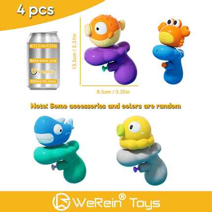Mini Water Gun Toy Ocean Animal Cute Shape Playful Swimming Water Sprinkler Kids Outdoor Game Animal Themed Toys