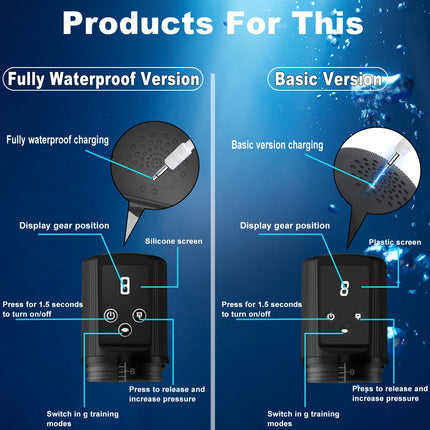Automatic Male Masturbator , Air Water Extender with 9 Training Pressure and 4 Suction Modes, Adult Sex Toys for Men Erection