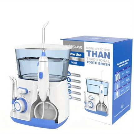 2026New V300G Oral Irrigator 5pcs Tips Dental Water Flosser Electric Cleaner 800ml Oral Hygiene Dental Flosser for Oral Care