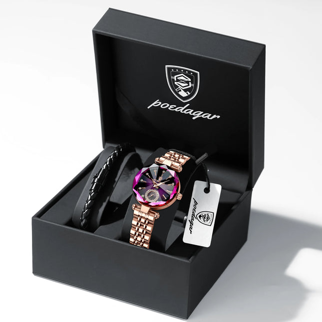 POEDAGAR Luxury Watch For Women Waterproof Casual Quartz Ladies Wristwatch High Quality Elegant Women's Watches Female Reloj+Box