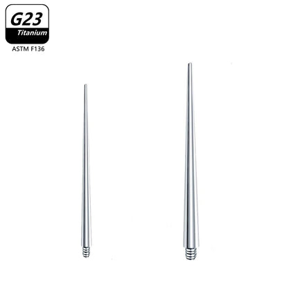 1/10PCS G23 Titanium Puncture Needle Guide Belly Lip Ear Eyebrow Tools Insertion Pin Taper Piercing Stretching Tool Accessory