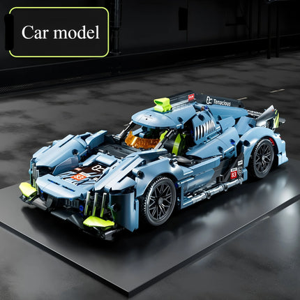 Building block toy sports car RC technology racing car 1:14DIY sports car building block assembly block car toy birthday gift
