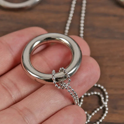Magic Trick Props Magic Ring Chain Metal Knot Halloween Magic Illusion Accessories Close Up Stage Show Play Toys Gift for kids