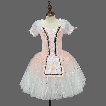 Children's Ballet Skirt Girls' Dance Skirt School Dance Programs Ballerina Costumes Stage Group Performance Costumes