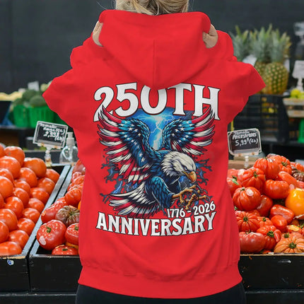 250th 1776 To 2026 Retro USA Hoodies Fashion 250 Years Of Freedom Loose Hoodie Women Men Classics Nostalgia Gifts Hoody