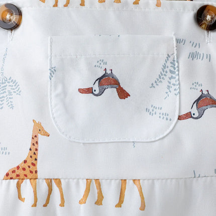 2Pcs Baby Boys Summer Sleeveles Jumpsuit Cartoon Animal For 1-3Y Bobysuit Clothing Casual Fashion overalls Clothes +Hat