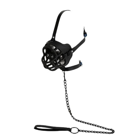 Bdsm Hollow Mesh Face Mask with Fetish Slave Open Mouth Ball Gag for Couple Adult Games Bondage Restraints Cosplay Sex Toys