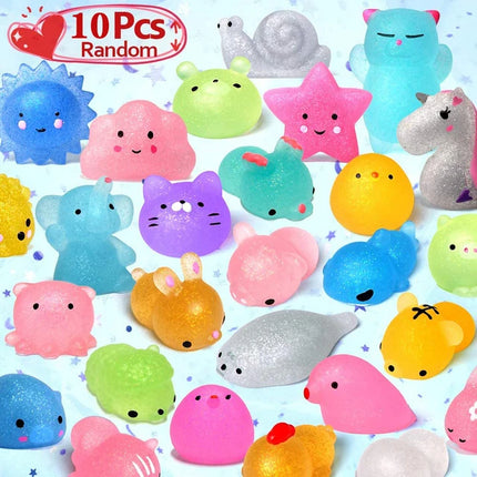 50-5PCS Kawaii Squishies Mochi Anima Squishy Toys For  Antistress Ball Squeeze Party Favors Stress Relief Toys For Birthday