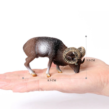 Realistic Farm Animal Shropshires Merino Sheep Goat Argali Antelope Gazella Waterbuck Model Figures Birthday Christmas Toys Gift