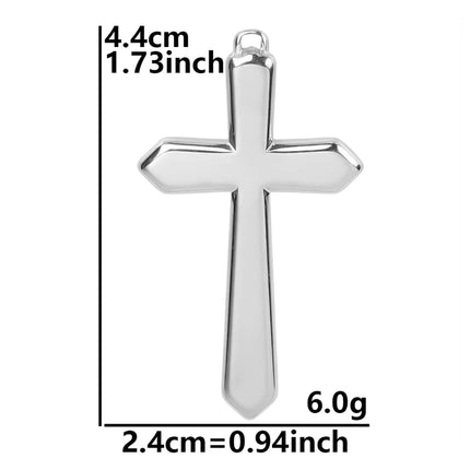 5pcs/Lot High Quality Stainless Steel Cross Pendants For Jewelry Making Supplies Metal Rose Lava Ankh Cross Charms DIY Materials