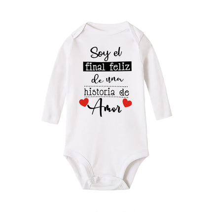 Funny Spanish Printed Newborn Bodysuit Infant Long Sleeve Romper Baby Body Clothes Boys Girls Toddler Born Crawling Jumpsuits