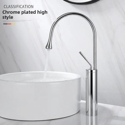 Modern Basin Faucet Brushed Gold Black Silver Faucet Deck Mounted Basin Sink Tap Mixer Hot Cold Brass Tap for Bathroom