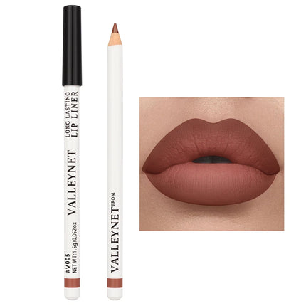 6pcs/Set Lip Liner Set Eyeliner Set Lip Combo Long lasting Matte Waterproof Lipstick Lip Liner Lipstick Lip Makeup