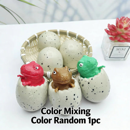 Cute Novelty Dinosaur Cup Squeeze Toy Soft Glue Stress Relief Fidget Toys Funny Prank Vent Decompression Gift for Kids Adults