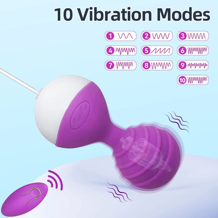Wireless Remote Control Vaginal Ball Vibrator 10 Speeds Kegel Ball Vibrating Eggs G Spot Stimulator Vibrators Sex Toys for Women