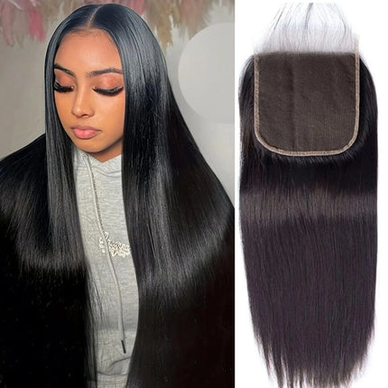 Remy Human Hair Straight 4x4 HD Lace Closure