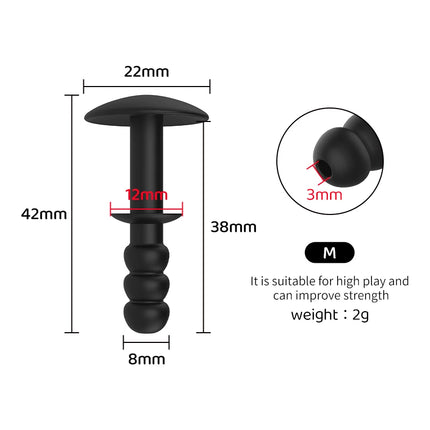 Silicone Penis Plug, Hollow Urethral Probe, Flexible Leak-Proof Urethral Dilator Masturbation Tool Penis Plug Men's Adult SexToy