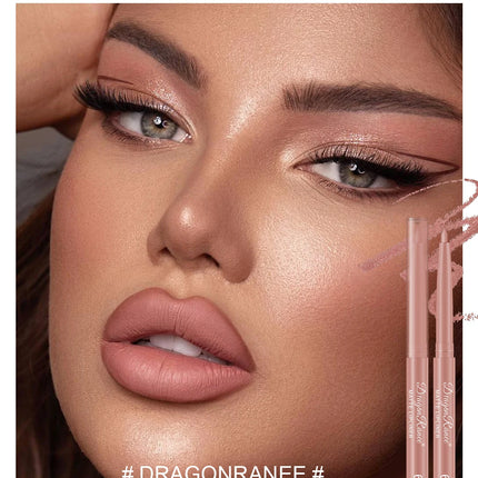 Lip Liner to Outline the Lip Shape, Novice-Friendly, Natural and Delicate, Pouty Lip Pencil, Waterproof, Matte, Nude Color Lip Liner