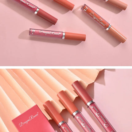 3Pcs/box Liquid Lipstick Set Matte Velvet Lip Gloss Set  Waterproof Liquid Lipstick Lip Non Stick Cup Lip Gloss Makeup