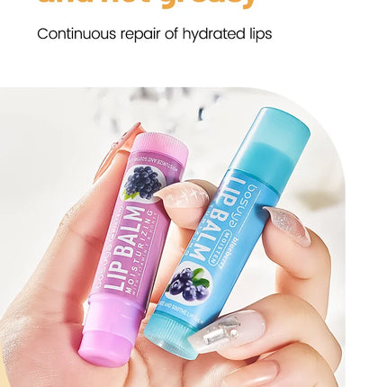 Fruit Flavor Lip Balm Set Moisturizing Lip Care Lip Balm Winter Lip Moisturizing Care Products Beauty and Health Products