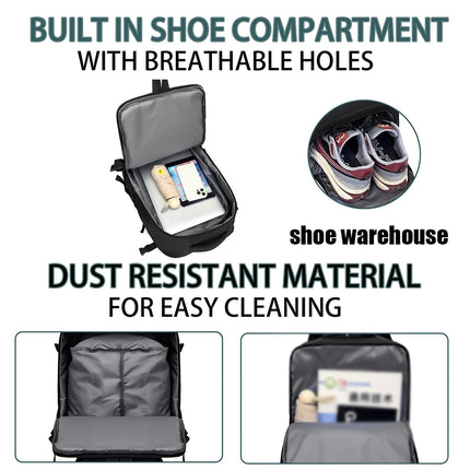 Travel Backpack Airline Approved Low Cost Airline Solid Color Leisure Large Capacity Commuter Computer Bag Backpack