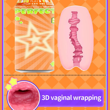 YUU Sex Toys Male Hidden Canned Masturbation Cup VER.2 Soft STPE Artificial Pocket Pussy Masturbators for Men Onahole 7 Colors