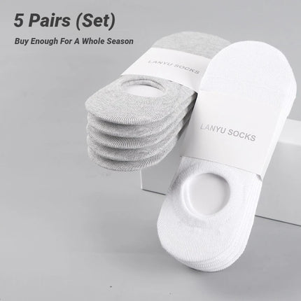 Fashion Men  Invisible Boat Socks Happy Male Ankle Slippers Meia Multifit Casual Low Cut Sock