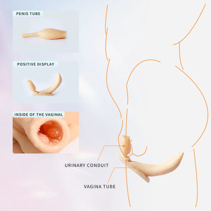 KUMIHO C Cup Silicone Bodysuit Crossdresser Breast Form Transgender Cosplay Artificial Vagina for Men Full Silicon Bodysuit