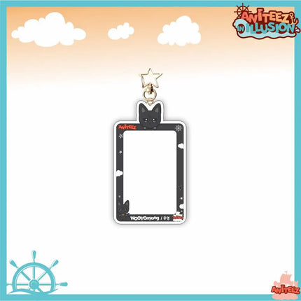 Aniteez Card Holder Keychain Keyring  Acrylic Characters Photocard Sleeves Hongjoong Seonghwa Yunho Yeosang Keychain