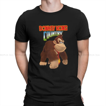 2026 New High Quality Video Games Men Oversized T Shirt Donkey Kong Game Crewneck Tops Polyester Soft T Shirt Humor Gift Idea