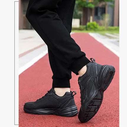 Chunky Sneaker for Men Thick Sole Versatile 2025 New Trend Mesh Lace Up Breathable Casual Sports Shoes Increased Soft Soles