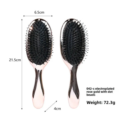 Electric Plating Small Air Cushion Comb Hair Extension Brush Shampoo Massage Fluffy Styling Comb Professional Salon Tool
