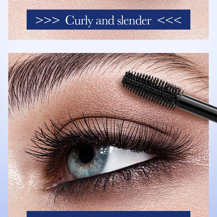 5D Waterproof Mascara Lengthens Eyelashes Extension Black Silk Fiber Mascara Female Makeup Cosmetic Waterproof Mascara