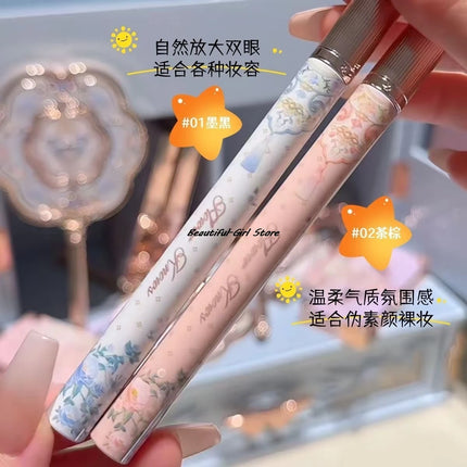 Flower Knows Butterfly Cloud Collar Collection Liquid Eyeliner Black Brown Smooth Not Easy To Smudge 0.5ml