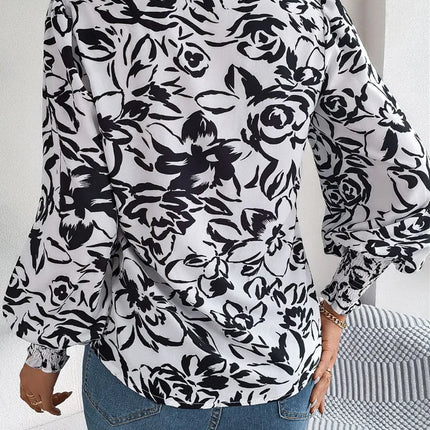 VigoCasey 2025 Female Elegant Single Breasted Shirt Women Casual Long Sleeve Top Spring Autumn Office Lady Print Tops Clothes