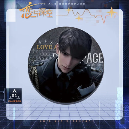 Game Love and Deepspace Caleb Acrylic Stand Model Keychain Brooch Cosplay Figure Badge Accessories Backpack Desk Decor Fans Gift