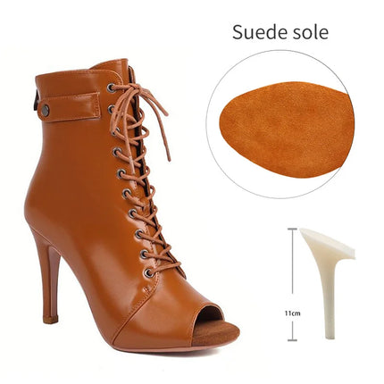 Women's Dance Shoes Ladies Latin Ballroom Dance Boots   Dance Shoes Boots Girls Sexy Stiletto Heels Fashion Salsa Party  Shoes