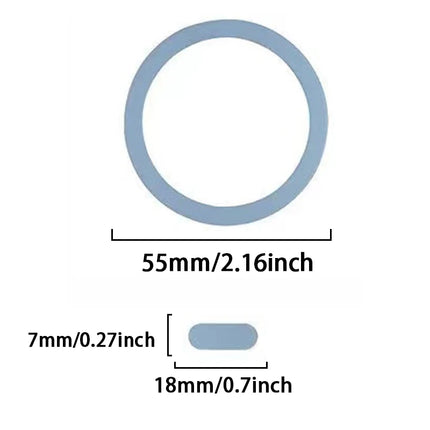 Universal Mobile Phone Metal Ring Plate for Magsafe Wireless Charging Sticker for iPhone Xiaomi Magnet Holder Iron Sheets in Car