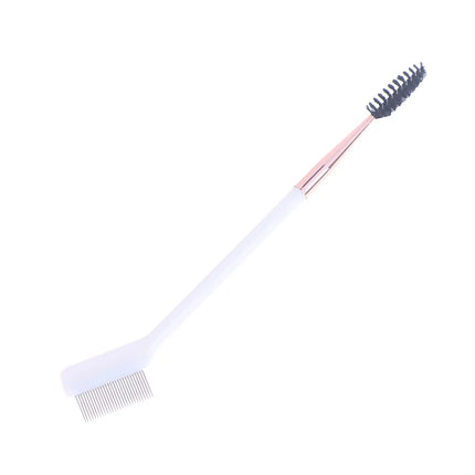 1PC Double Headed Eyebrow Brush Steel Needle Eyelash Comb Contouring Eye Brow Eyeliner Makeup Brushes Eyes Cosmetic Brushes