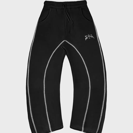 2026 New Unisex Y2K Tracksuit Casual Street Style Hoodie Set With Contrast Line Design For Men Women
