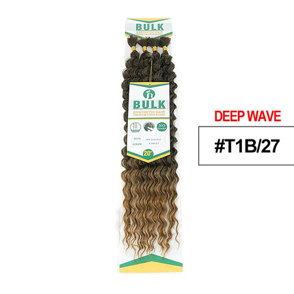 Julianna Bulk Synthetic Hair For Braiding Color 30 Blonde Deep Wave Bundles Boho Braids Synthetic Hair Extensions