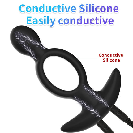 Anal Dilator Expansion Prostate Stimulation Silicone Electric Anal Vibrators Hollow Buttplug for Beginner Easy To Enter Sex Toys