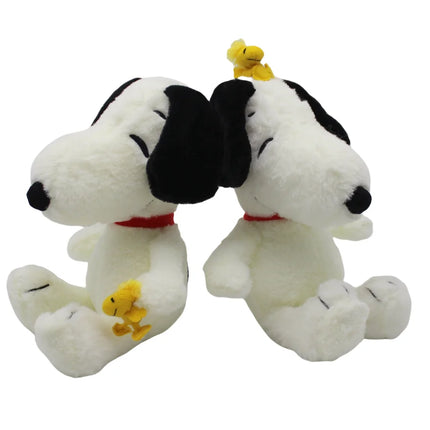 1piece 25CM Snoopy dog with Woodstock the cute bird Plush soft toys Snoopy dog toys best birthday present  Valentine's Day gift