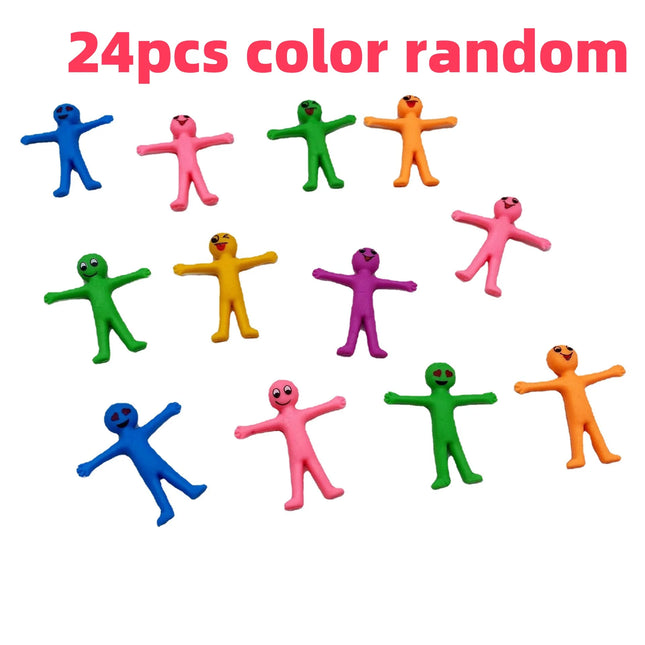 Smiling Expression Stress-Relieving Doll TPR Soft Rubber Villain Stress-Relieving Toy Foldable and Stretchable Stress Reliever