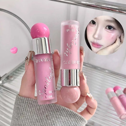 Liquid Blusher Makeup Water Light Jelly Blush Cool Warm Tone NudePink Liquid Rouge Highlighter Brighten Face Korean Style Makeup