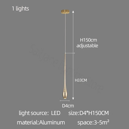 Modern Lighting Gold-Plated Chandelier Minimal Design Luxury Living Room Lamp Restaurant Kitchen Chandelier Led Stair Chandelier