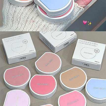 Monochrome Soft Mist Blush Highlights Cream Tangerine Peach Natural Apricot Nude Pink Cheek Purple-Blue Matte Brighten Makeup