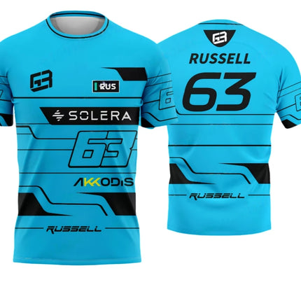 2026 New George Russell Fan Edition 3D-Printed Men's T-Shirt,   Clothing Casual Summer 63